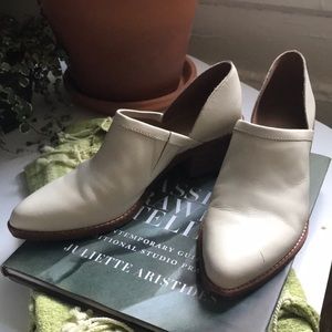 Madewell - white madewell booties genuine leather